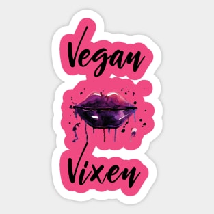 Hot Vegan Vixen Sticker